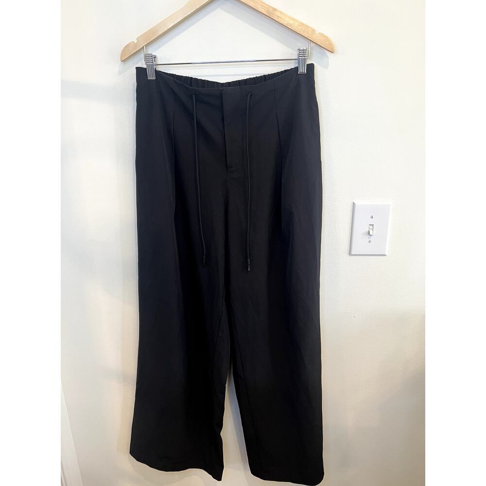 AVIA Wide Leg Black Athletic Pants Women’s Medium 8-10 Stretch Pull On
